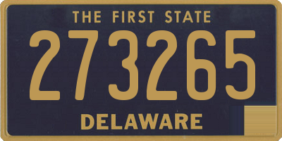 DE license plate 273265