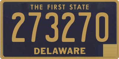 DE license plate 273270