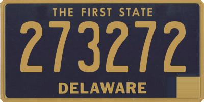DE license plate 273272