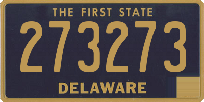 DE license plate 273273