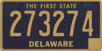 DE license plate 273274