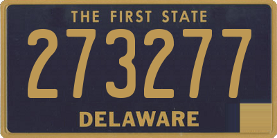 DE license plate 273277