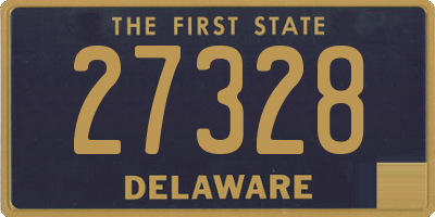 DE license plate 27328