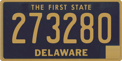 DE license plate 273280