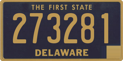 DE license plate 273281