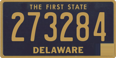 DE license plate 273284