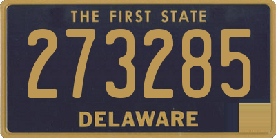 DE license plate 273285