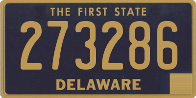 DE license plate 273286