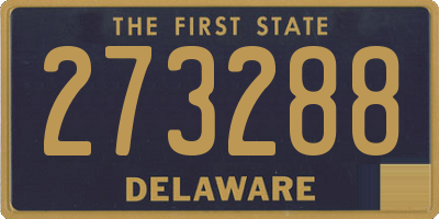 DE license plate 273288