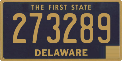 DE license plate 273289
