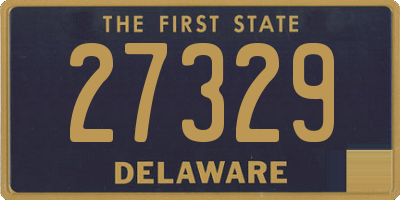 DE license plate 27329