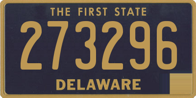 DE license plate 273296