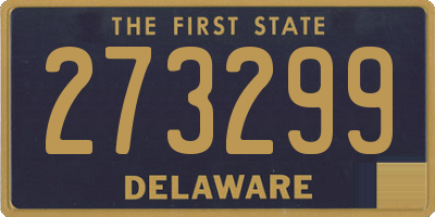 DE license plate 273299