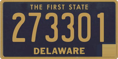 DE license plate 273301