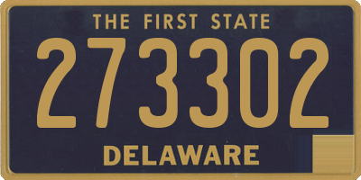 DE license plate 273302