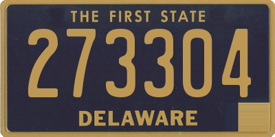 DE license plate 273304