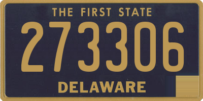DE license plate 273306