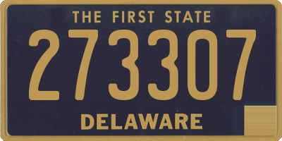 DE license plate 273307