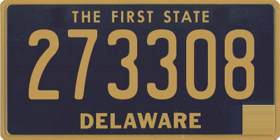 DE license plate 273308