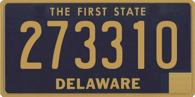 DE license plate 273310