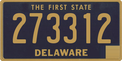 DE license plate 273312
