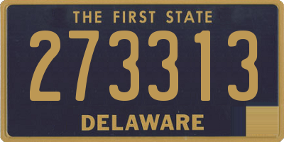 DE license plate 273313