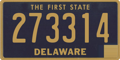 DE license plate 273314