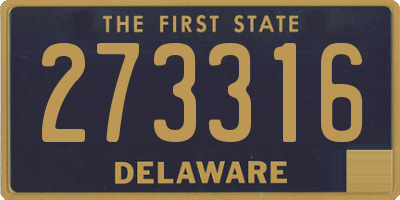 DE license plate 273316