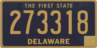 DE license plate 273318