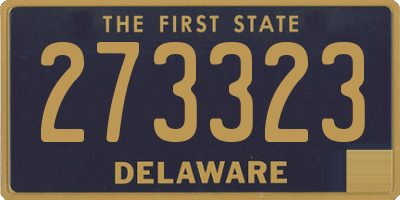 DE license plate 273323