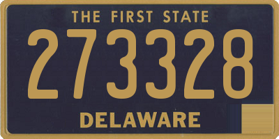 DE license plate 273328