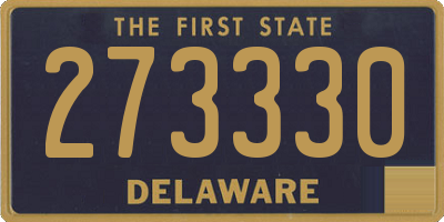 DE license plate 273330