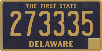 DE license plate 273335