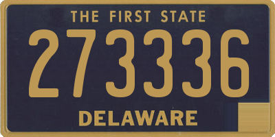 DE license plate 273336
