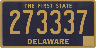 DE license plate 273337