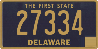 DE license plate 27334