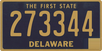 DE license plate 273344