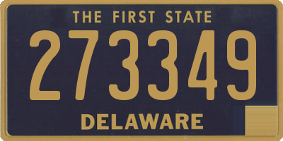 DE license plate 273349