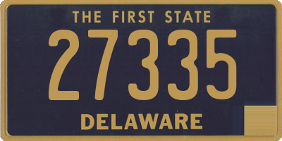 DE license plate 27335