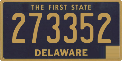 DE license plate 273352