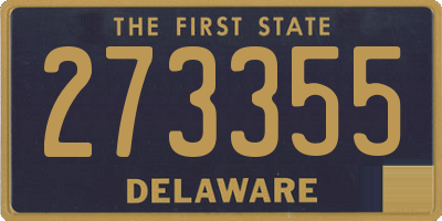 DE license plate 273355