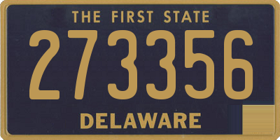 DE license plate 273356