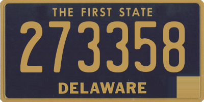 DE license plate 273358