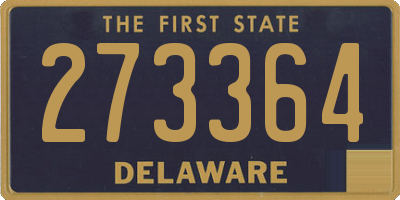 DE license plate 273364