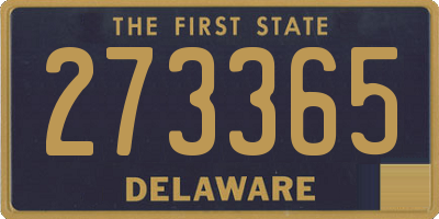 DE license plate 273365