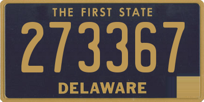 DE license plate 273367