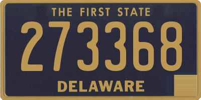 DE license plate 273368