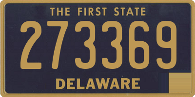 DE license plate 273369