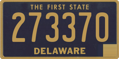 DE license plate 273370