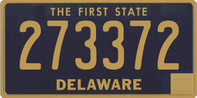DE license plate 273372